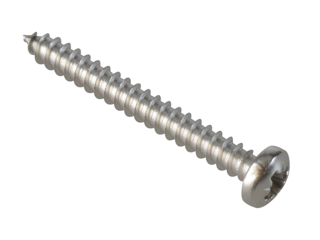 Self-Tapping Screw Pozi Compatible Pan Head SS 1in x 4 ForgePack 40             