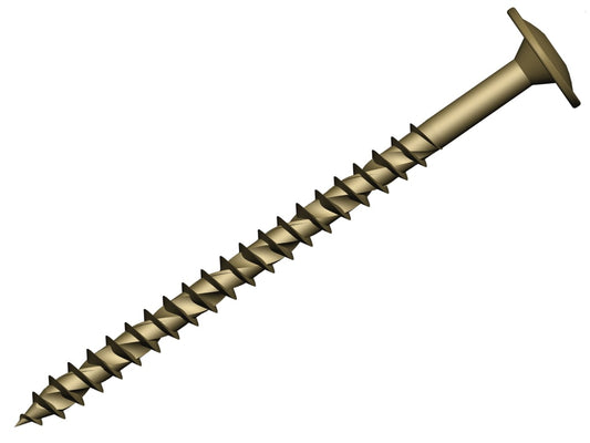 Wafer Head TORX® Compatible Construction T40 Screws Tan 8x240mm Tub 30          
