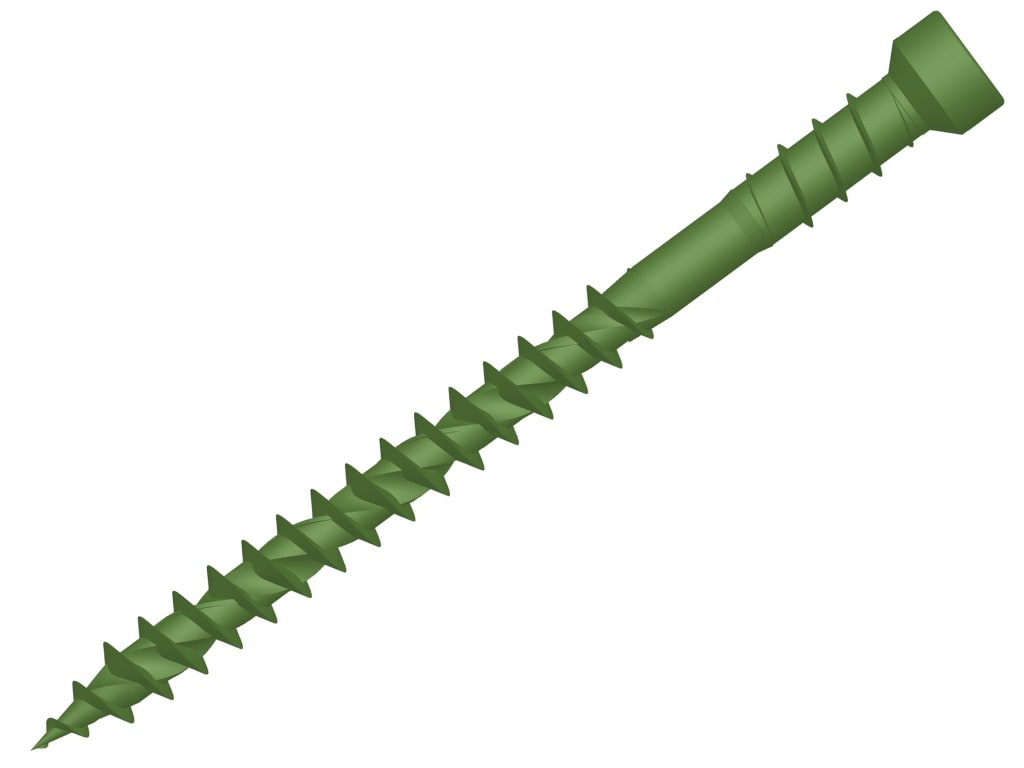 ForgeFast TORX® Compatible Decking Screws Reduced Head Green 4.5x50 T15 Tub 600 