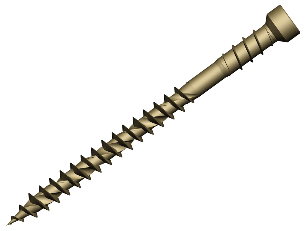 ForgeFast TORX® Compatible Decking Screws Reduced Head Tan 4.5x50 T15 Tub 600   