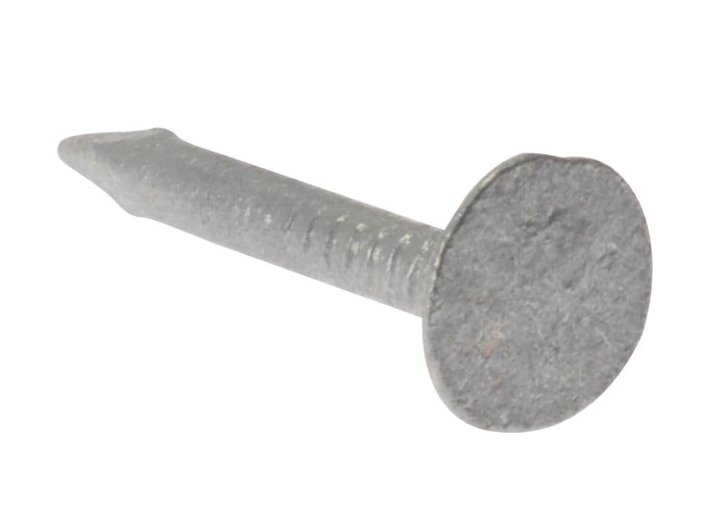 Clout Nail Extra Large Head Galvanised 25mm (500g Bag)                          