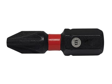 ForgeFast Pozidriv Compatible Impact Bit PZ2 x 25mm (Card 2)                    