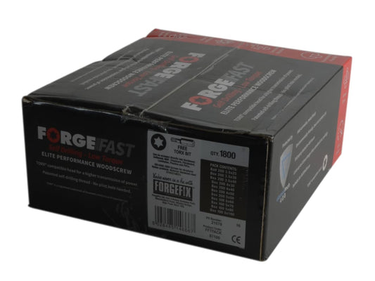 ForgeFast Torx® Compatible Wood Screw Pack 1800 Piece                           
