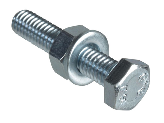 High Tensile Set Screw ZP M6 x 30mm Forge Pack 10                               