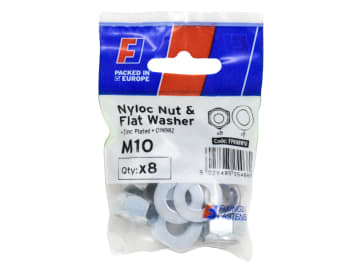 Nyloc Nut & Washer M10 ForgePack 8                                              