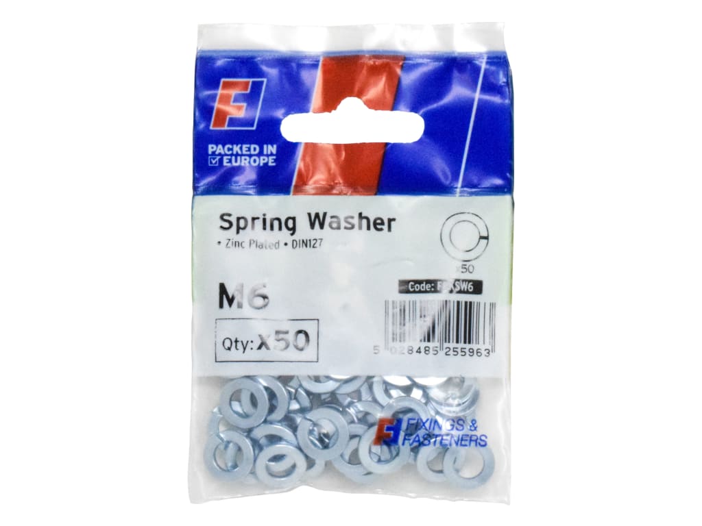 Spring Washer M6 ForgePack 50                                                   