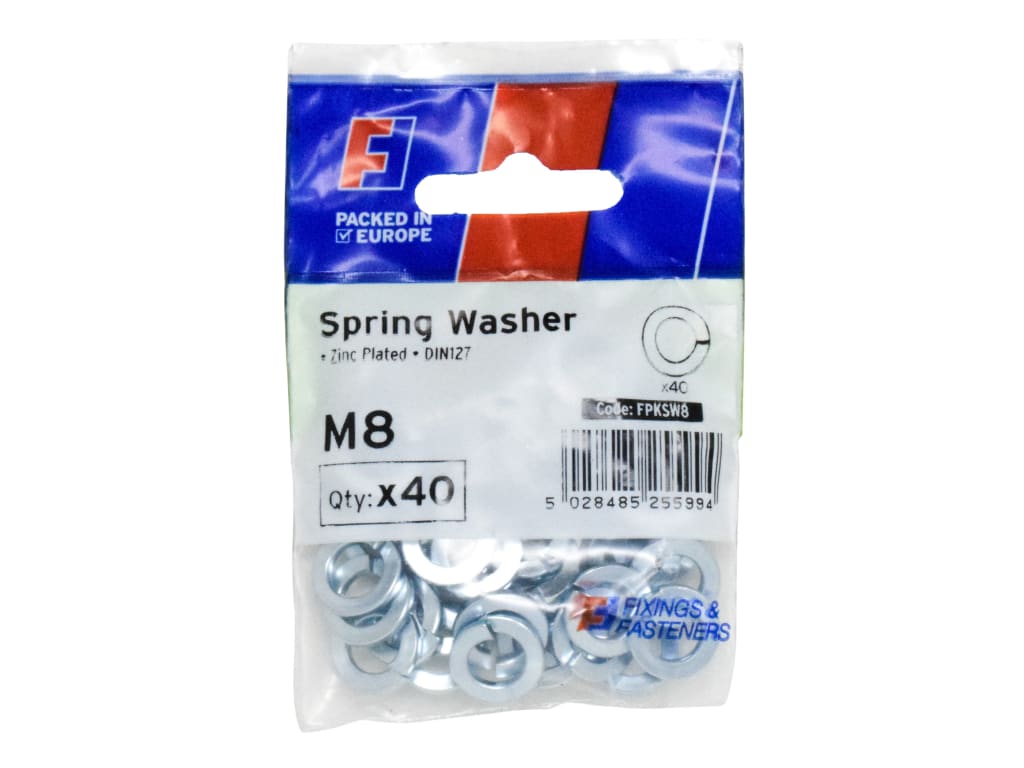 Spring Washer M8 ForgePack 40                                                   