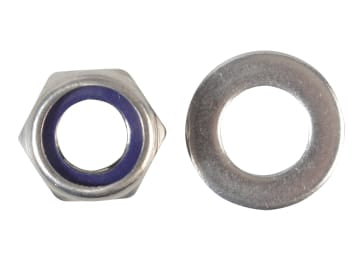 Nyloc Nuts & Washers A2 Stainless Steel M12 ForgePack 6                         