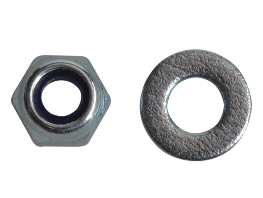 Nyloc Nuts & Washers Zinc Plated M4 ForgePack 50                                