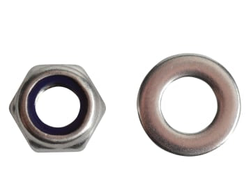 Nyloc Nuts & Washers A2 Stainless Steel M8 ForgePack 12                         