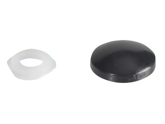 Domed Cover Cap Black No. 6-8 ForgePack 20                                      