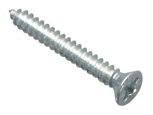 Self-Tapping Screw Pozi Compatible Pan Head ZP 1.1/4in x 8 ForgePack 20         