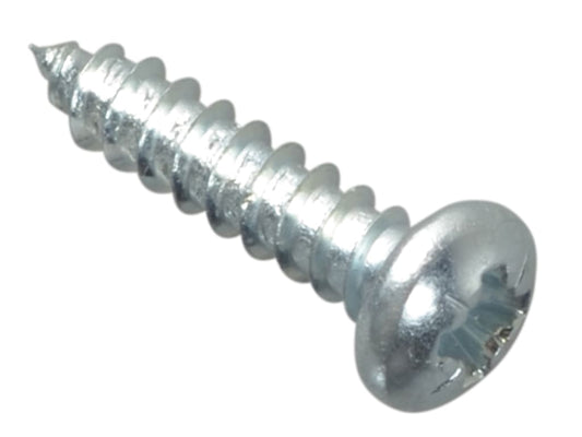 Self-Tapping Screw Pozi Compatible Pan Head ZP 1/2in x 4 ForgePack 60           