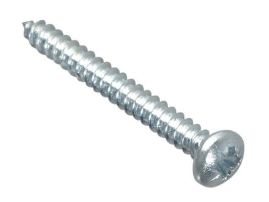 Self-Tapping Screw Pozi Compatible Pan Head ZP 1in x 4 ForgePack 40             