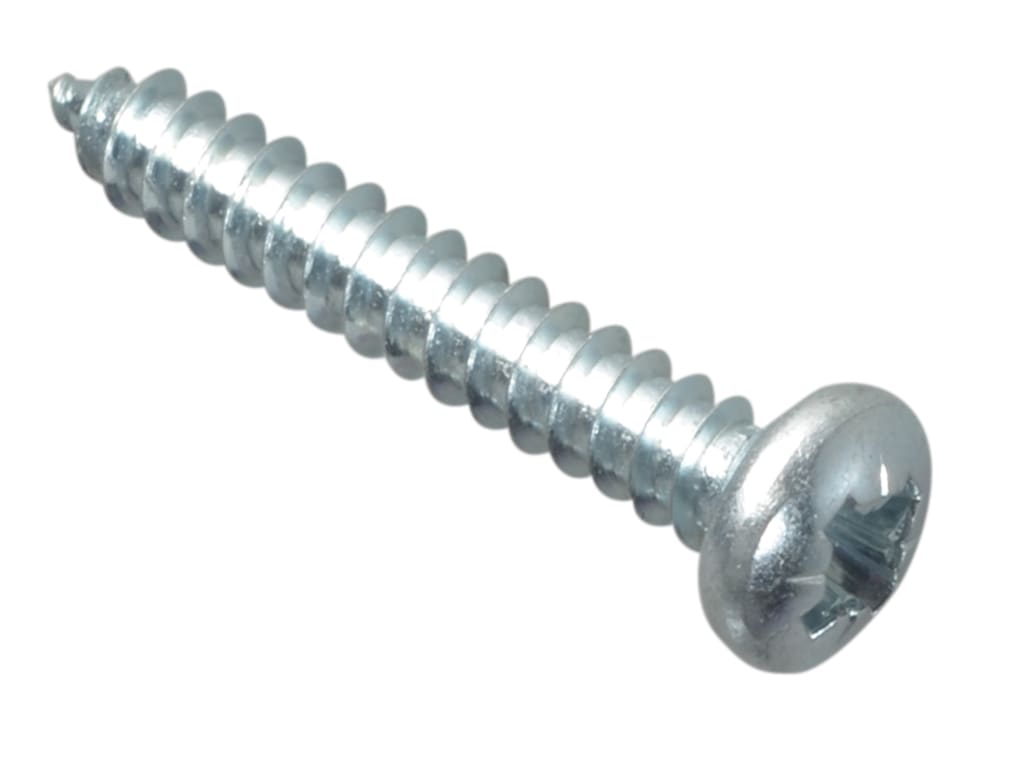 Self-Tapping Screw Pozi Compatible Pan Head ZP 1in x 8 ForgePack 25             