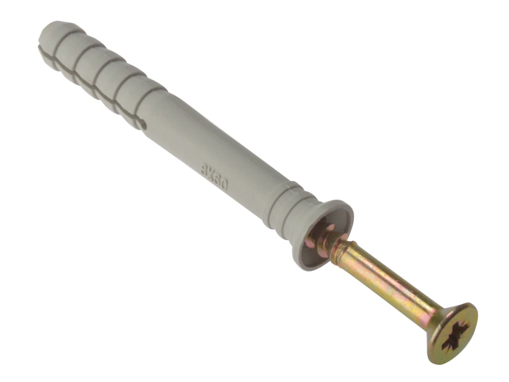 Hammer Fixing & Plug M8 x 60mm Bag 10                                           