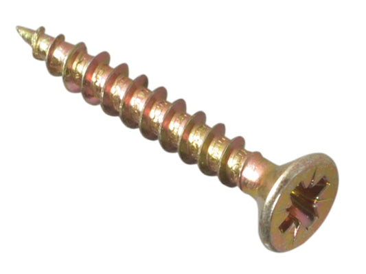 Multi-Purpose Pozi Compatible Screw CSK ST ZYP 3.0 x 25mm Box 200               