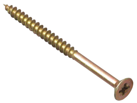 Multi-Purpose Pozi Compatible Screw CSK ST ZYP 5.0 x 75mm Box 100               