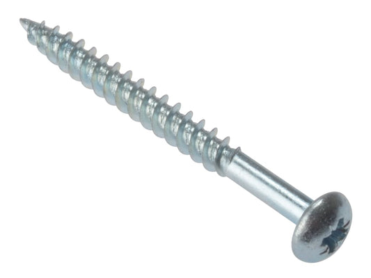 General Purpose Pozi Compatible Screw Round Head TT ZP 2in x 10 Box 200         