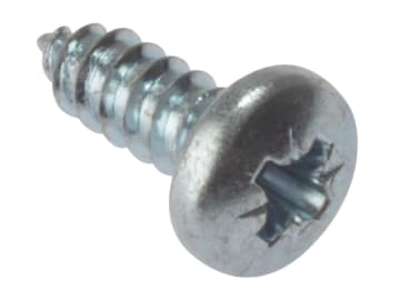 Self-Tapping Screw Pozi Compatible Pan Head ZP 1/2in x 10 Box 200               