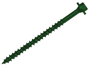 Hexagonal/TORX® Compatible Timber T30 Screws Green 7x100mm Tub 50               
