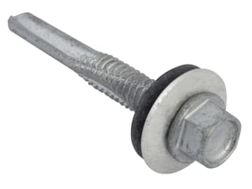 TechFast Hex Head Roofing Screw Self-Drill Heavy Section 5.5 x 38mm Pack 100    