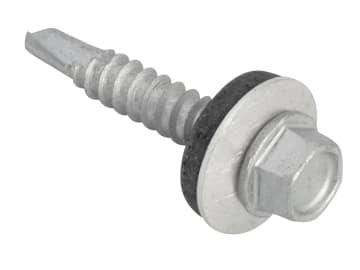 TechFast Hex Head Roofing Screw Self-Drill Light Section 5.5 x 32mm Pack 100    
