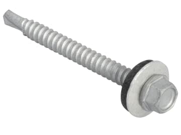 TechFast Hex Head Roofing Screw Self-Drill Light Section 5.5 x 57mm Pack 50     