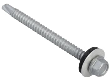 TechFast Hex Head Roofing Screw Self-Drill Light Section 5.5 x 70mm Pack 50     