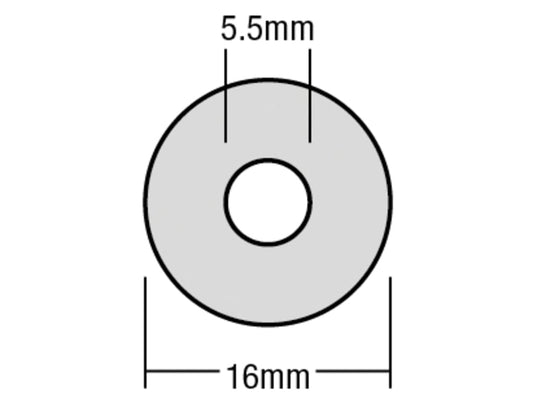 TechFast Bonded EPDM Washer 5.5 x 16mm Box 100                                  