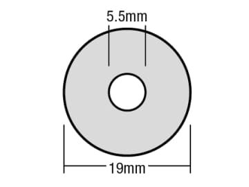 TechFast Bonded EPDM Washer 5.5 x 19mm Box 100                                  