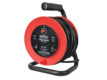 Open Drum Cable Reel 240V 13A 2-Socket 15m                                      