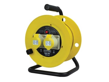 Open Drum Cable Reel 110V 16A 2-Socket 25m (1.5mm Cable)                        