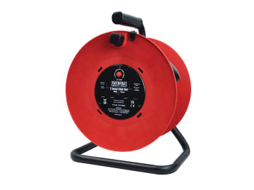 Open Drum Cable Reel 240V 13A 2-Socket 50m                                      