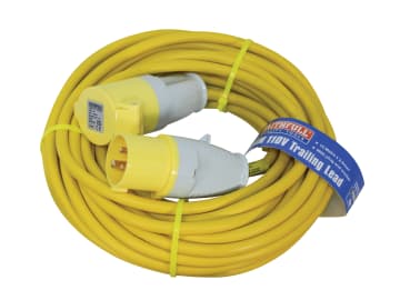 Trailing Lead 110V 16A 2.5mm Cable 14m                                          