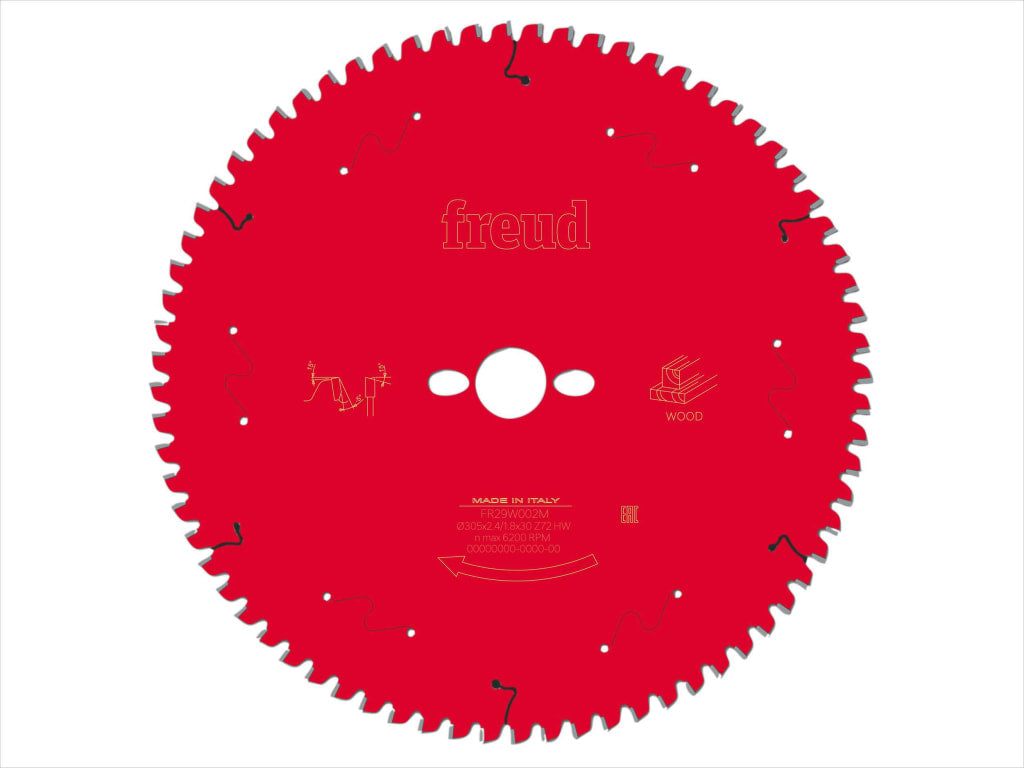 Wood Mitre Saw Blade 305 x 30 x 2.4/1.8mm x 72T                                 