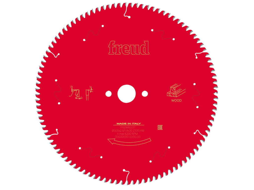 Wood Table Saw Blade 305 x 30 x 2.8/1.8mm x 100T                                