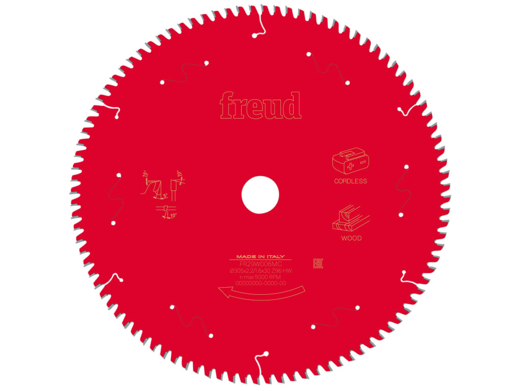 Wood Mitre Saw Blade 305 x 30 x 2.2/1.6mm x 96T                                 