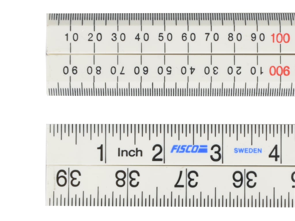 XFB1ME White Nylon Rule 1m / 39in                                               
