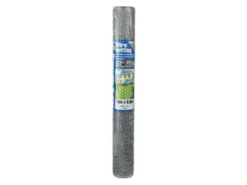 Galvanised Wire Netting 13mm² Hexagon, 10 x 0.6m                                