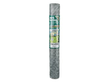 Galvanised Wire Netting 25mm² Hexagon, 10 x 0.6m                                