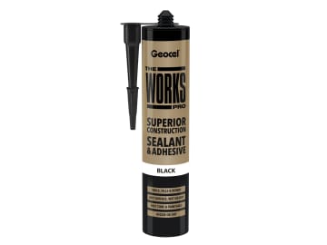 THE WORKS PRO Sealant & Adhesive Black 290ml                                    