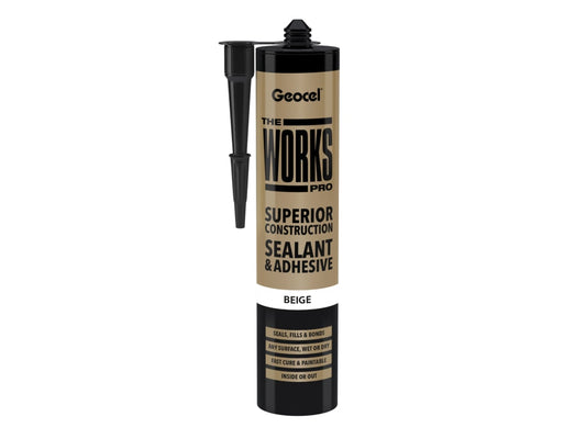 THE WORKS PRO Sealant & Adhesive Beige 290ml                                    