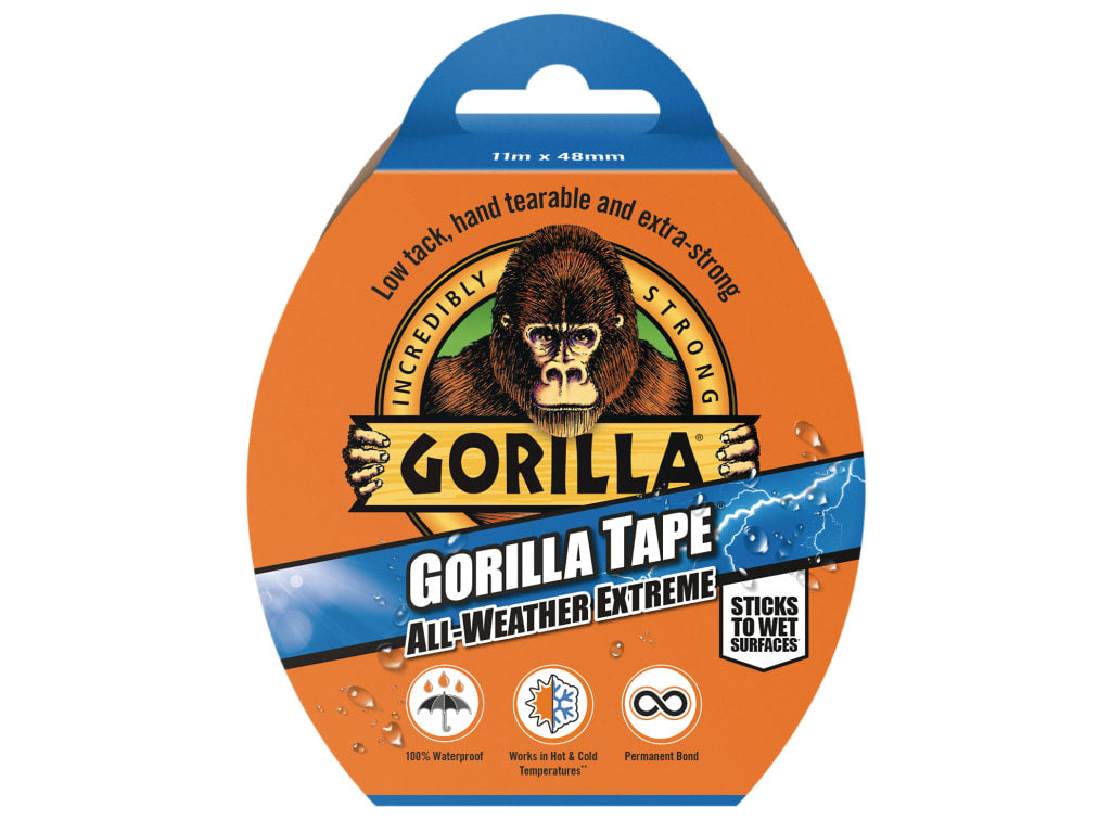 Gorilla Tape® All-Weather Extreme 48mm x 11m Black                              