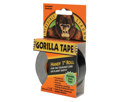 Gorilla Tape® Handy Roll 25mm x 9m Black                                        