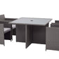 Nevada 4 Seater Cube Set - Grey, MorgansOsw