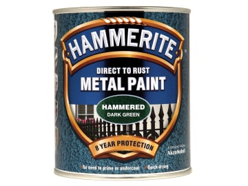 Direct to Rust Hammered Finish Metal Paint Dark Green 750ml                     