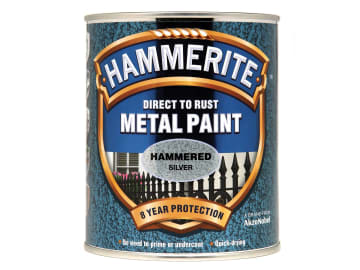 Direct to Rust Hammered Finish Metal Paint Silver 750ml                         