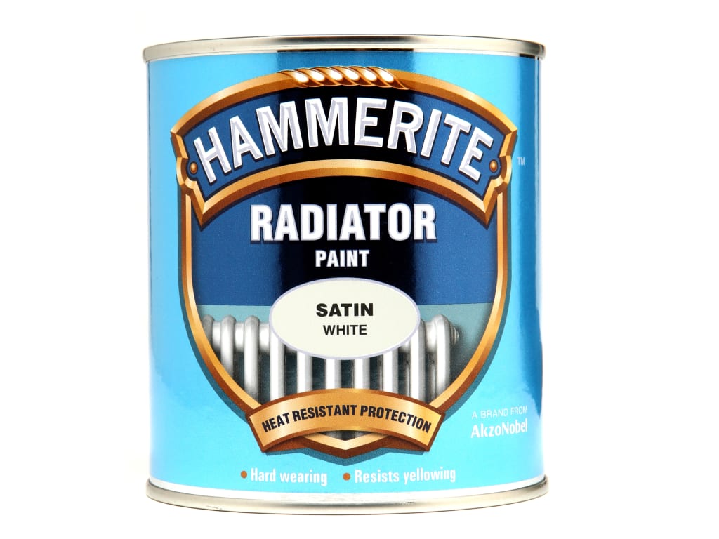 Radiator Paint Satin White 500ml                                                