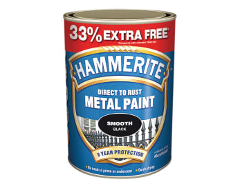 Direct to Rust Smooth Finish Metal Paint Black 750ml + 33%                      